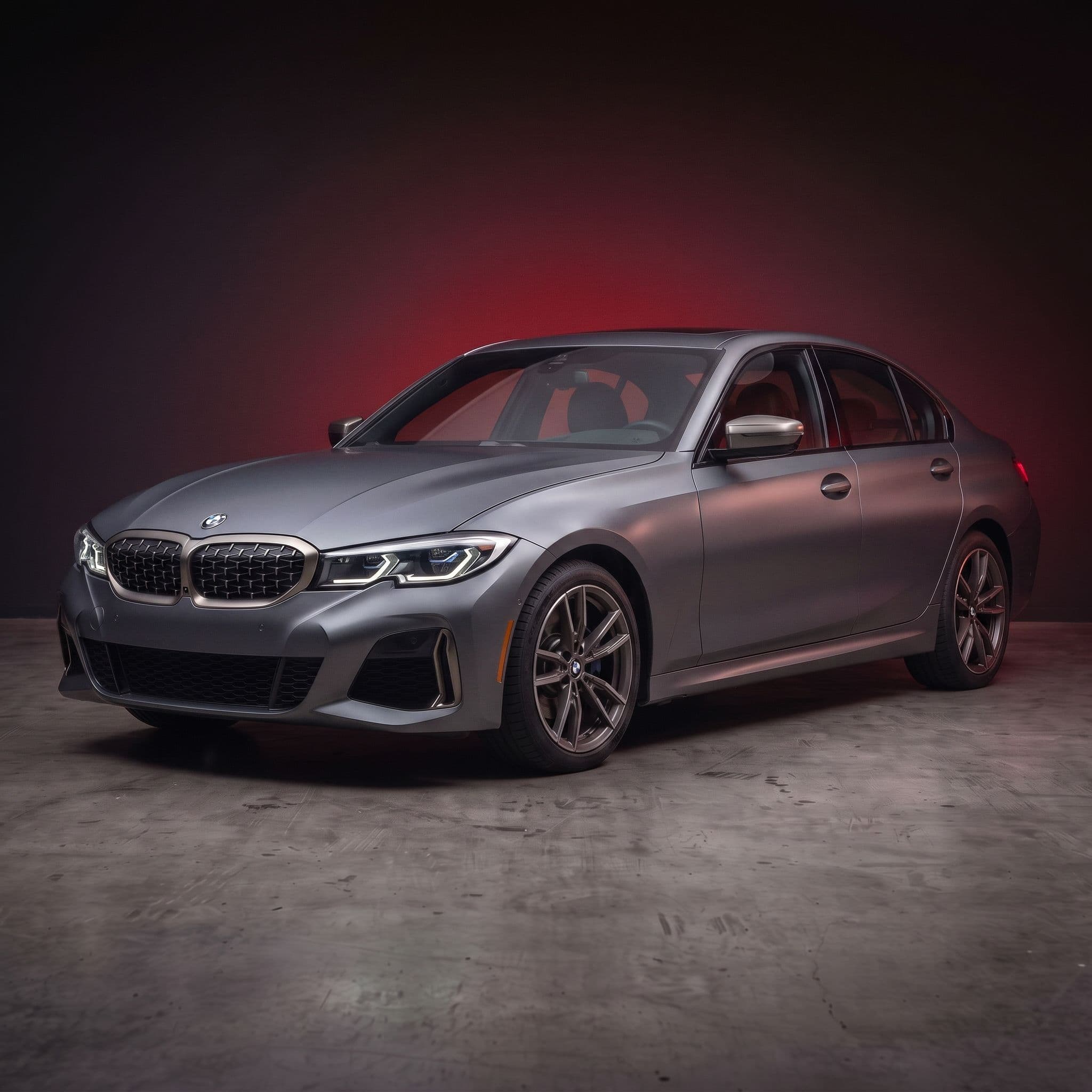 AI generated satin Frozen Grey paint job preview