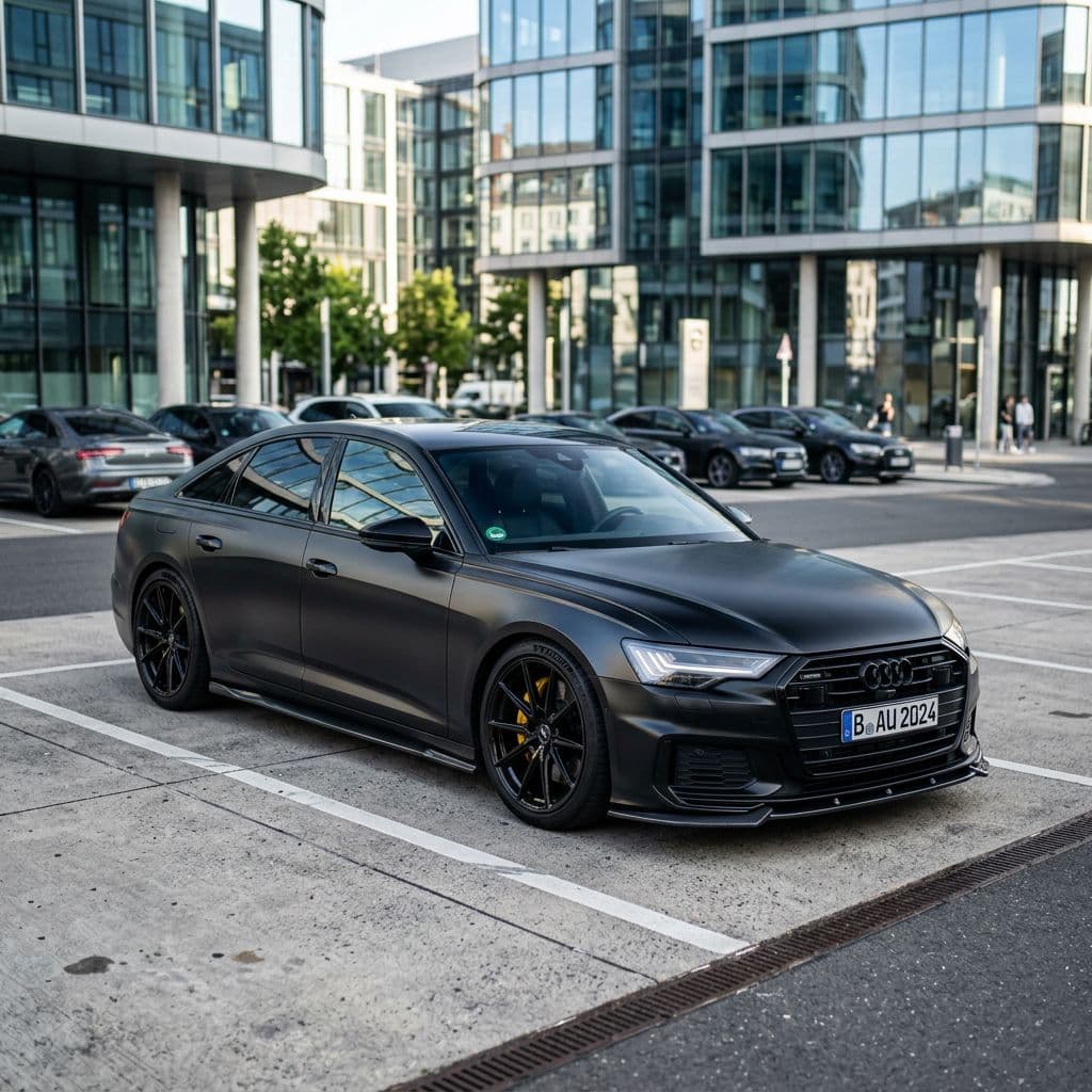 Audi A6 paint job preview