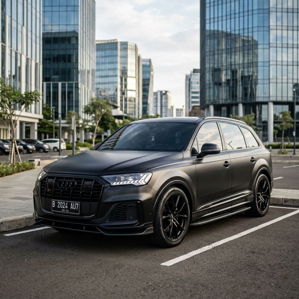 Audi Q7 paint job preview