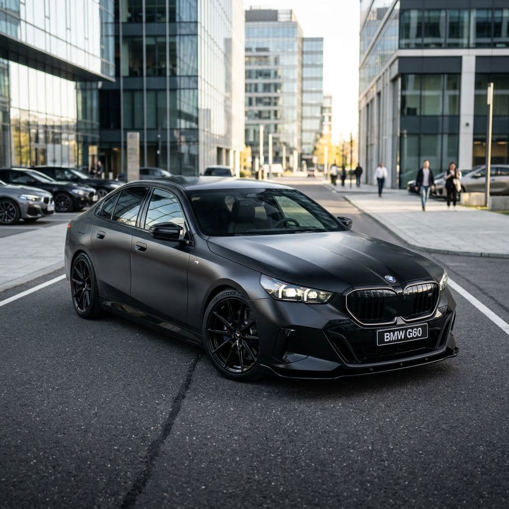 BMW 5 Series paint job preview