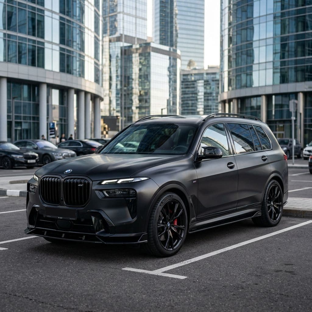 BMW X7 paint job preview