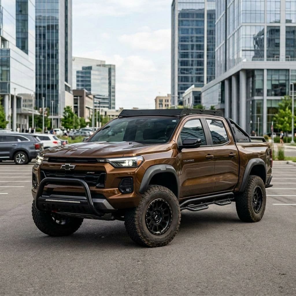 Chevrolet Colorado with Bronze paint job - AI generated preview
