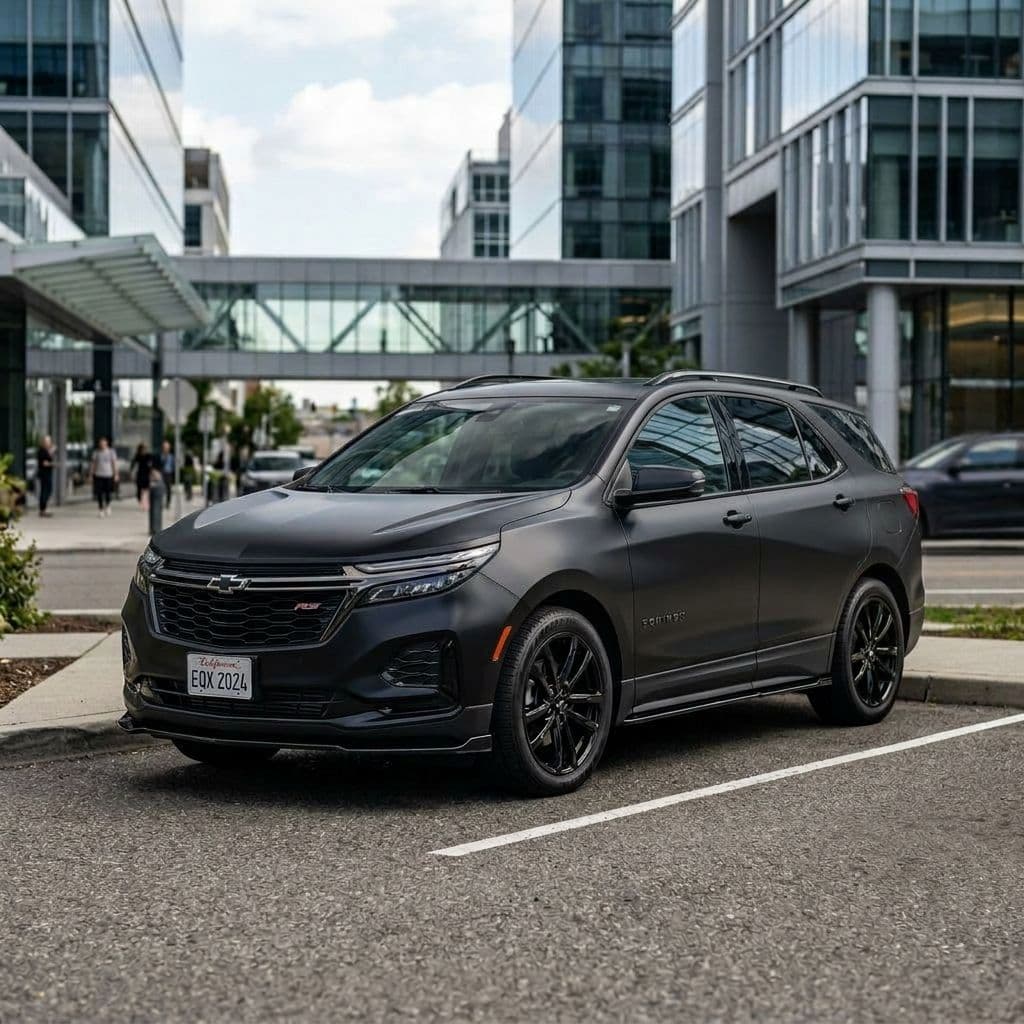 Chevrolet Equinox with Matte Black paint job - AI generated preview