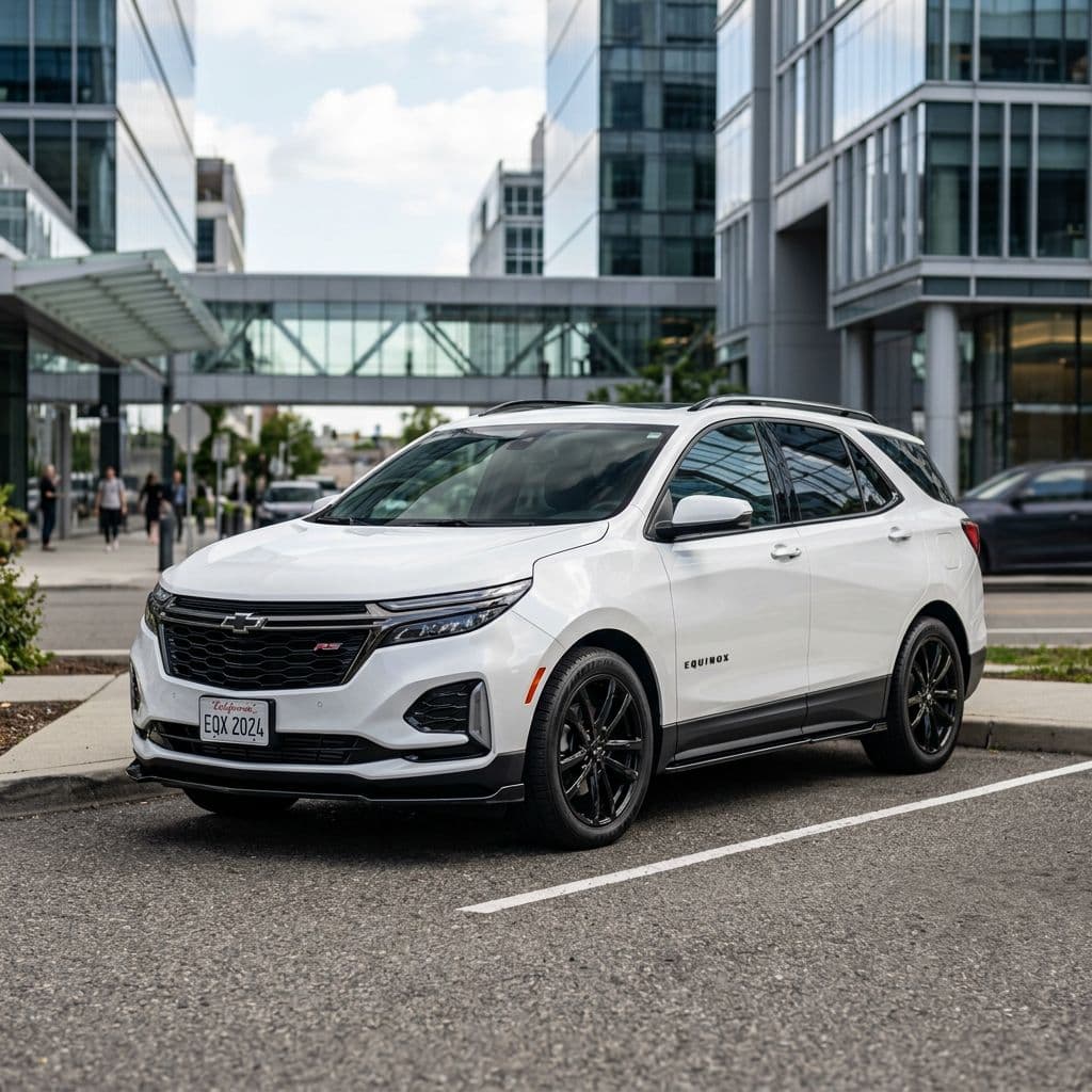 Chevrolet Equinox with Pearl White paint job - AI generated preview