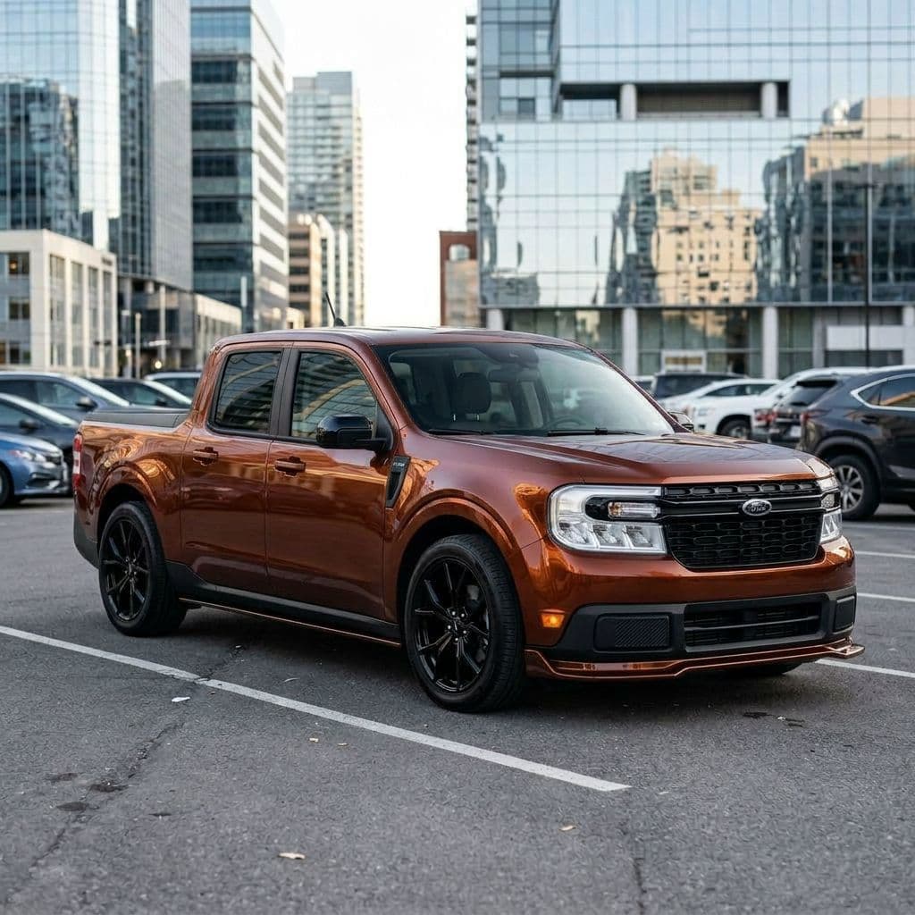 Ford Maverick with Copper paint job - AI generated preview