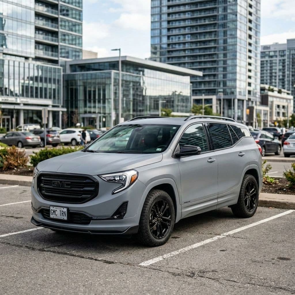 GMC Terrain with Nardo Grey paint job - AI generated preview