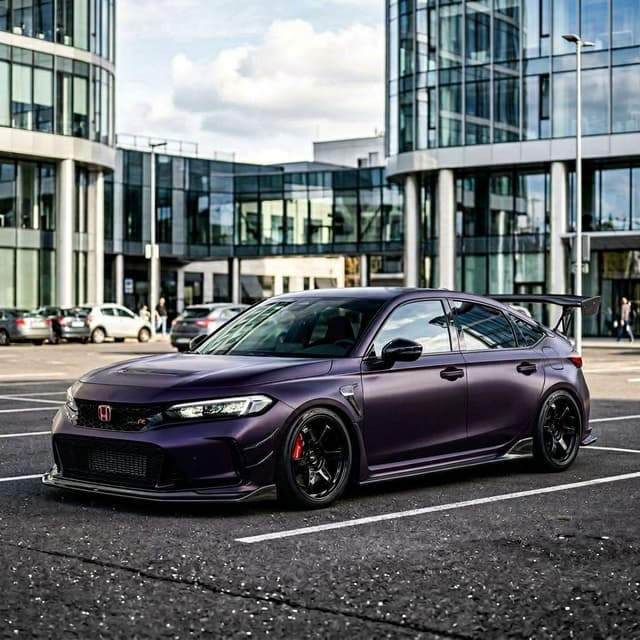 AI Paint Job Preview for Honda Civic Type R - Visualize Any Color