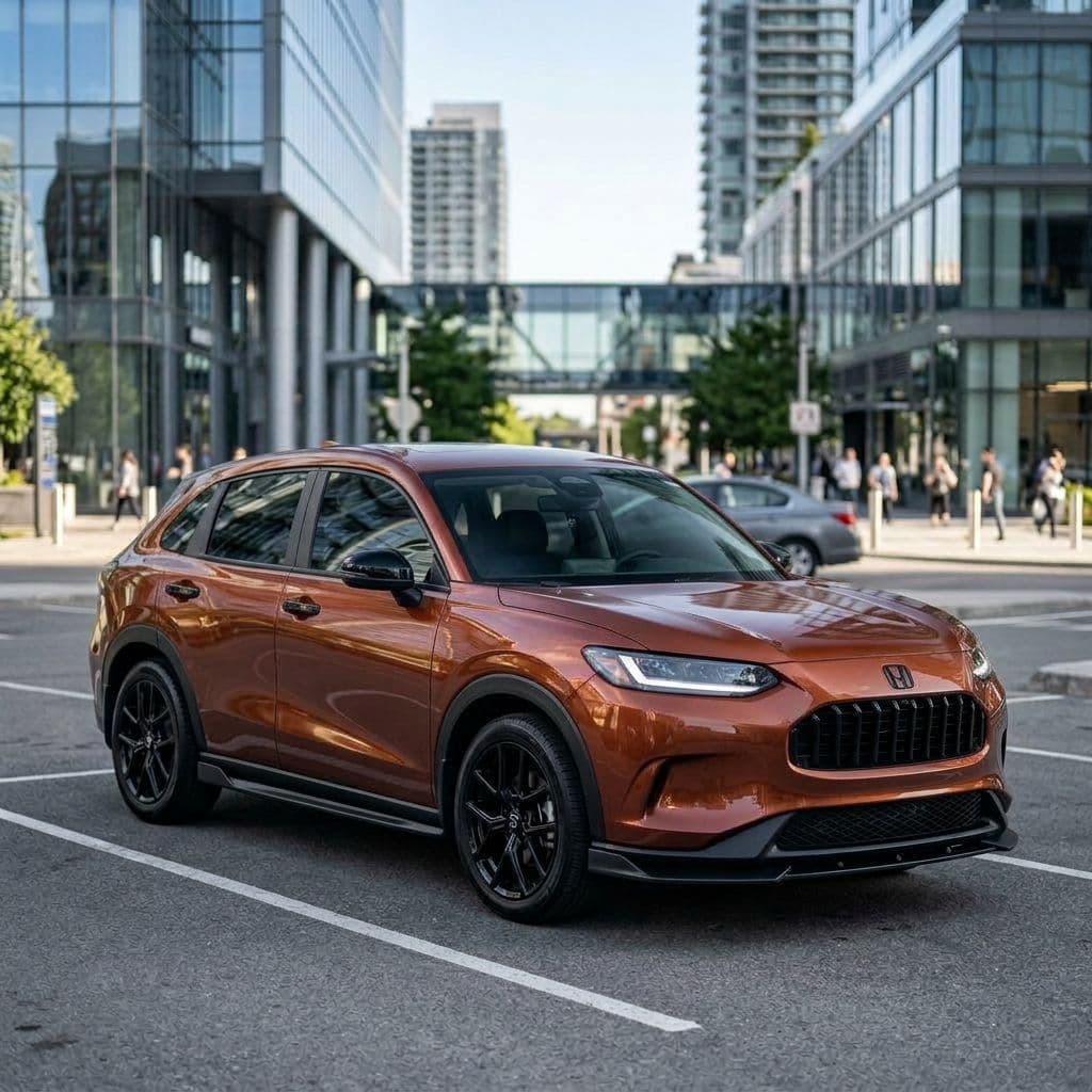 Honda HR-V with Copper paint job - AI generated preview