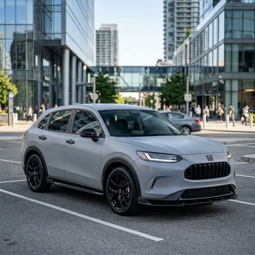 Honda HR-V with Nardo Grey paint job - AI generated preview