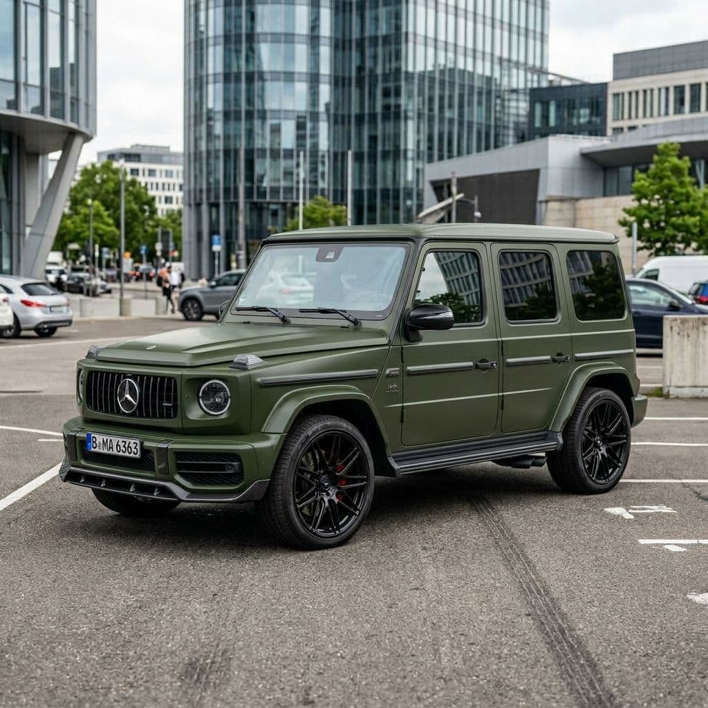 Mercedes-Benz AMG G 63 with Army Green paint job - AI generated preview