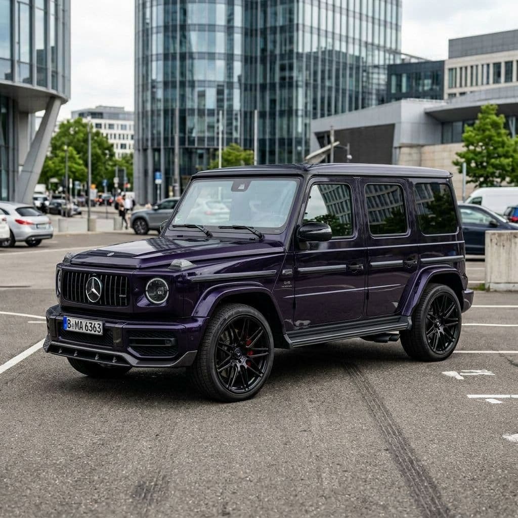 Mercedes-Benz AMG G 63 with Midnight Purple paint job - AI generated preview
