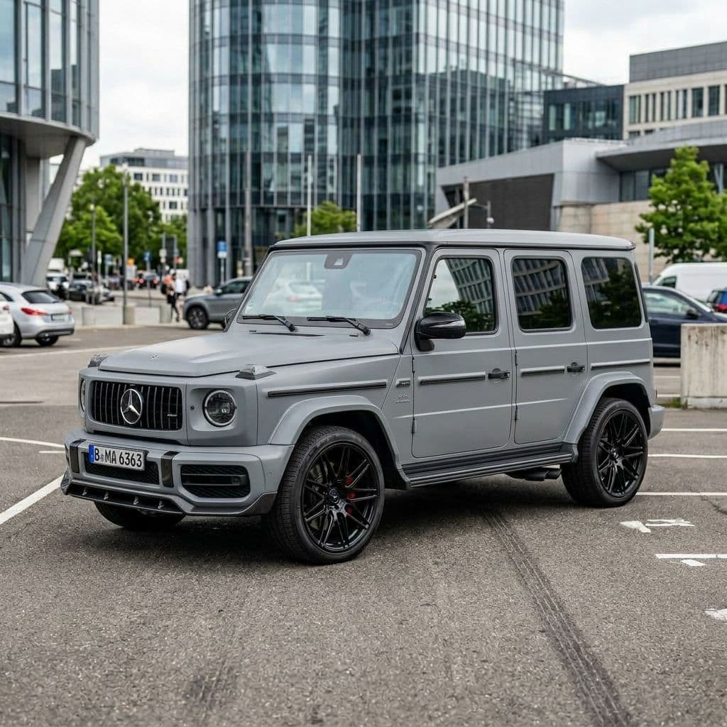 Mercedes-Benz AMG G 63 with Nardo Grey paint job - AI generated preview