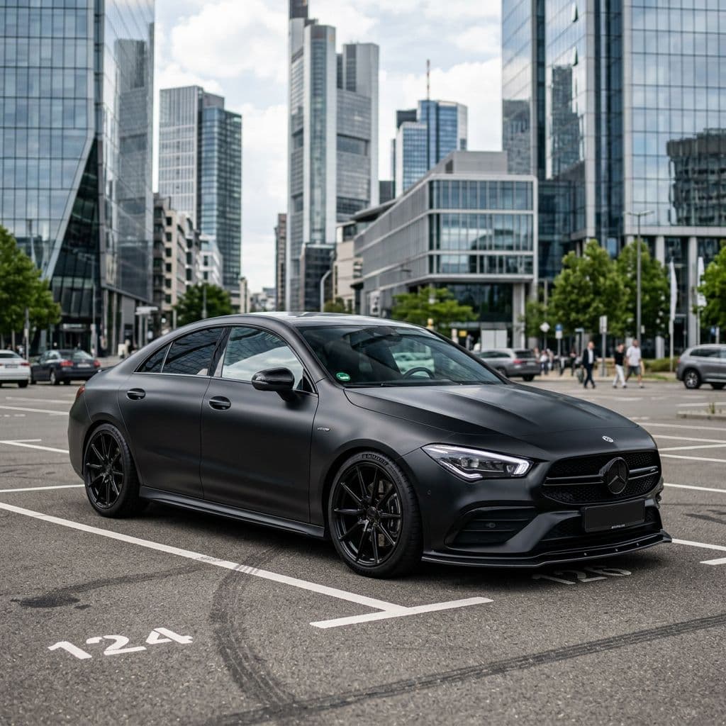 Mercedes-Benz CLA paint job preview