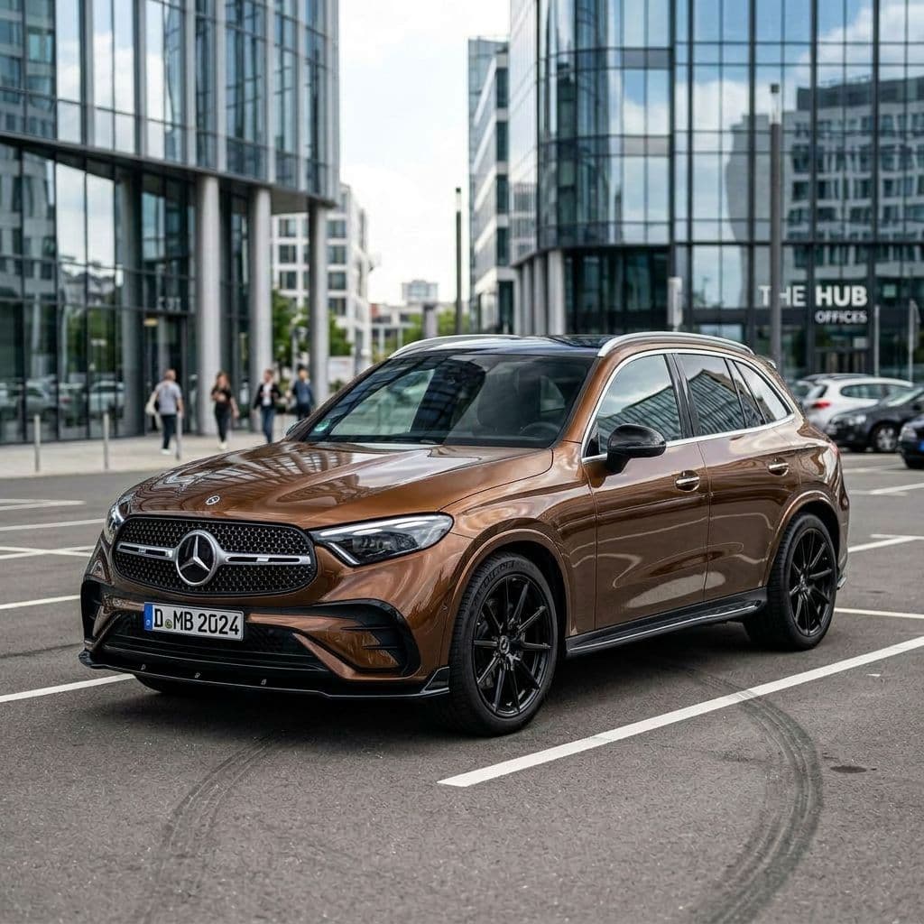 Mercedes-Benz GLC with Bronze paint job - AI generated preview