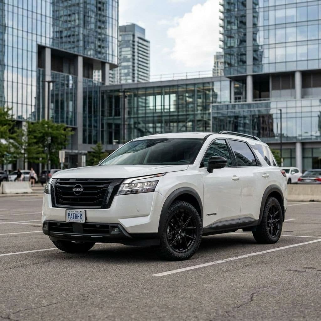 Nissan Pathfinder with Pearl White paint job - AI generated preview