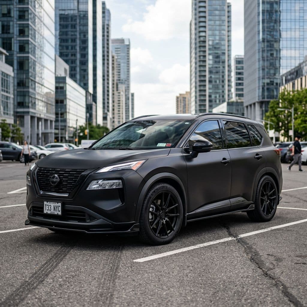 Nissan Rogue paint job preview