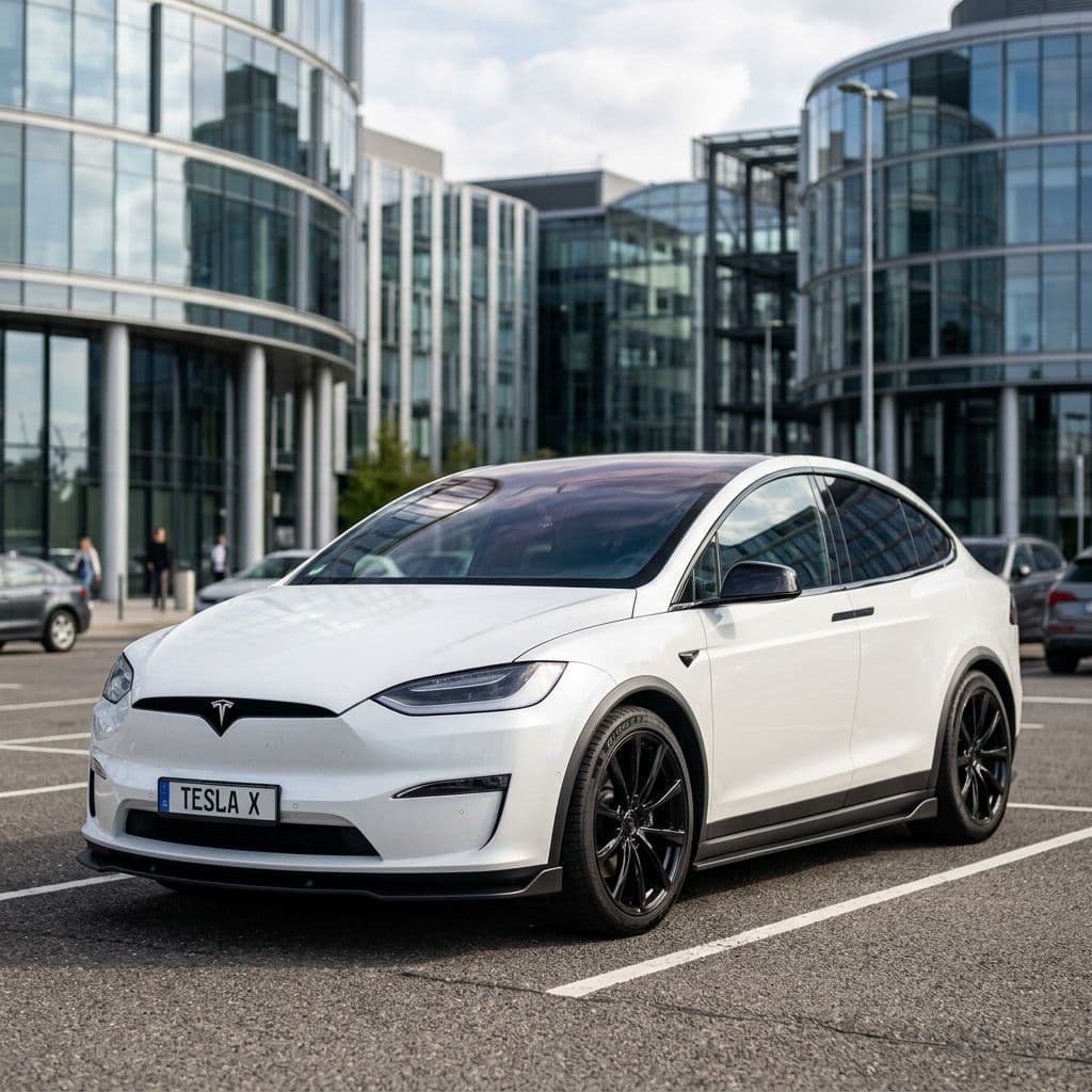 Tesla Model X paint job preview