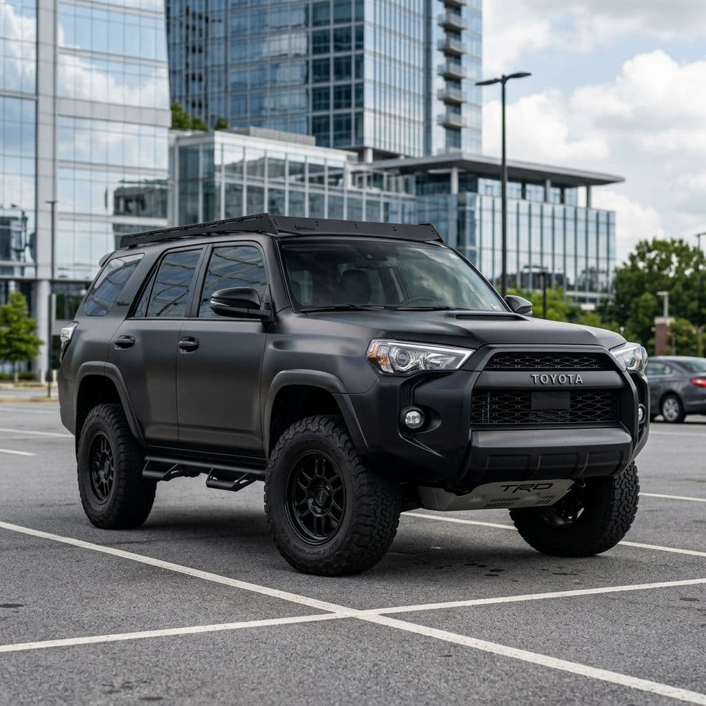 Toyota 4Runner with Matte Black paint job - AI generated preview