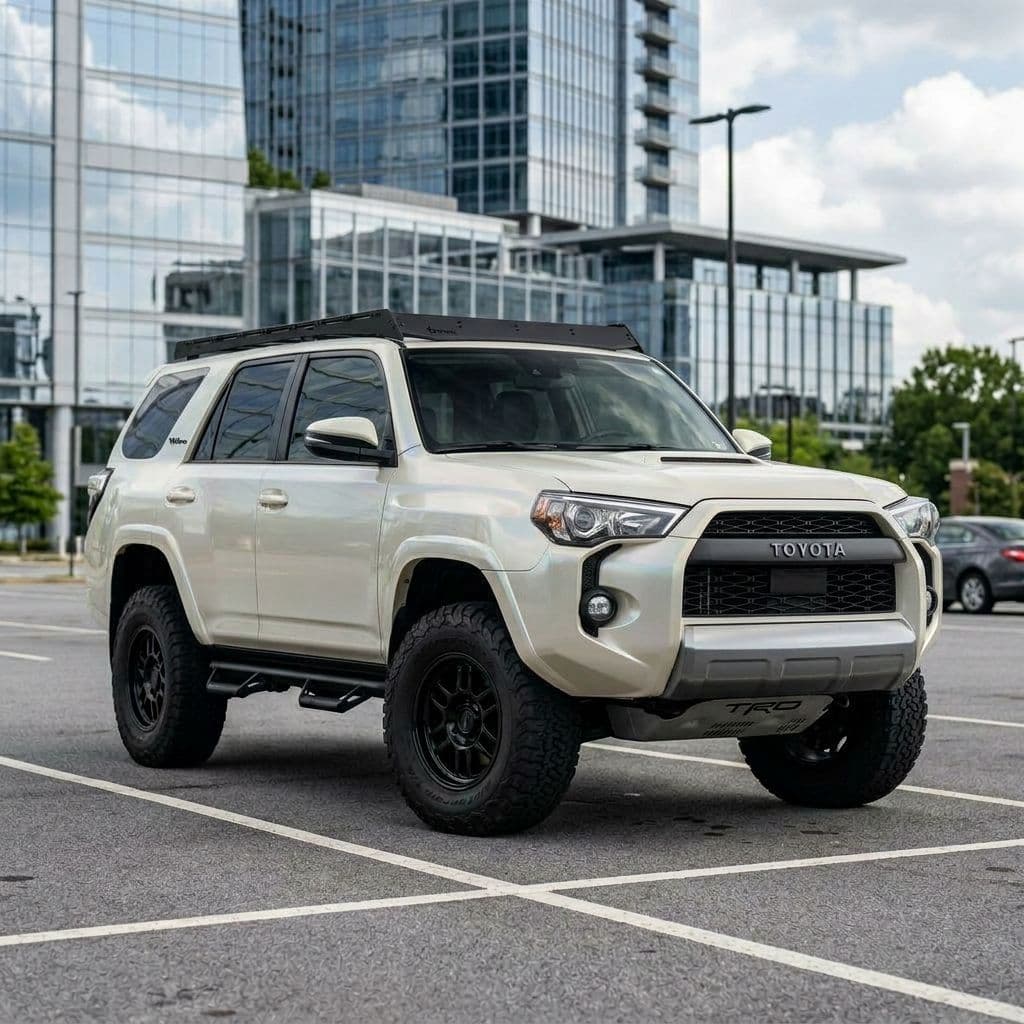 Toyota 4Runner with Pearl White paint job - AI generated preview