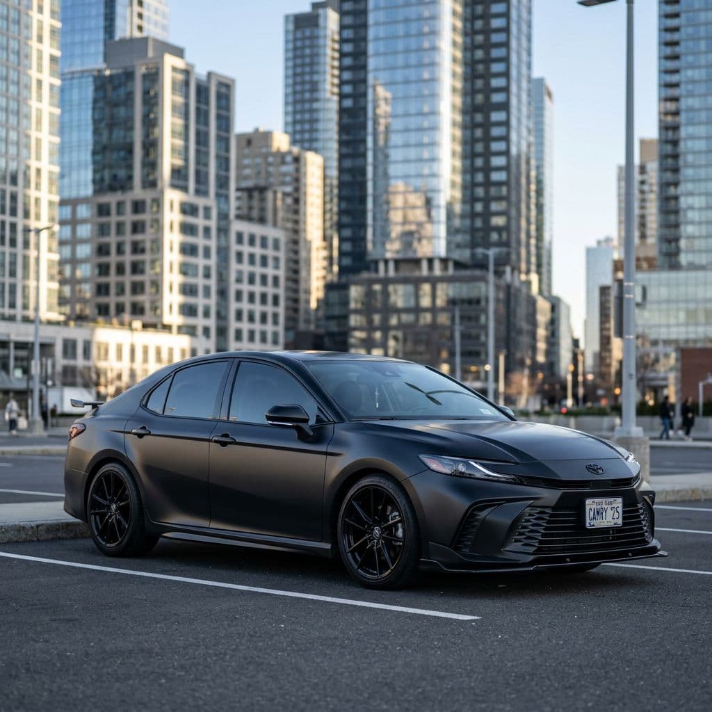 Toyota Camry paint job preview