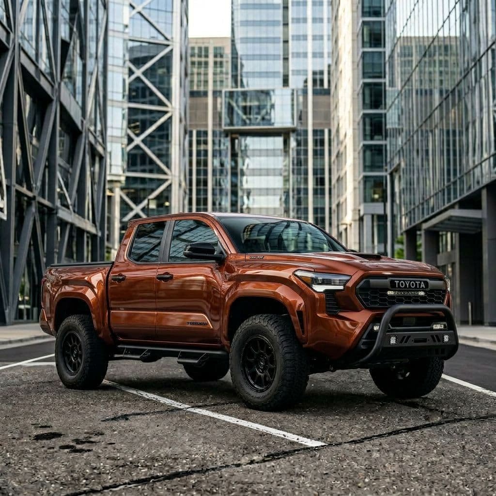 Toyota Tacoma with Copper paint job - AI generated preview