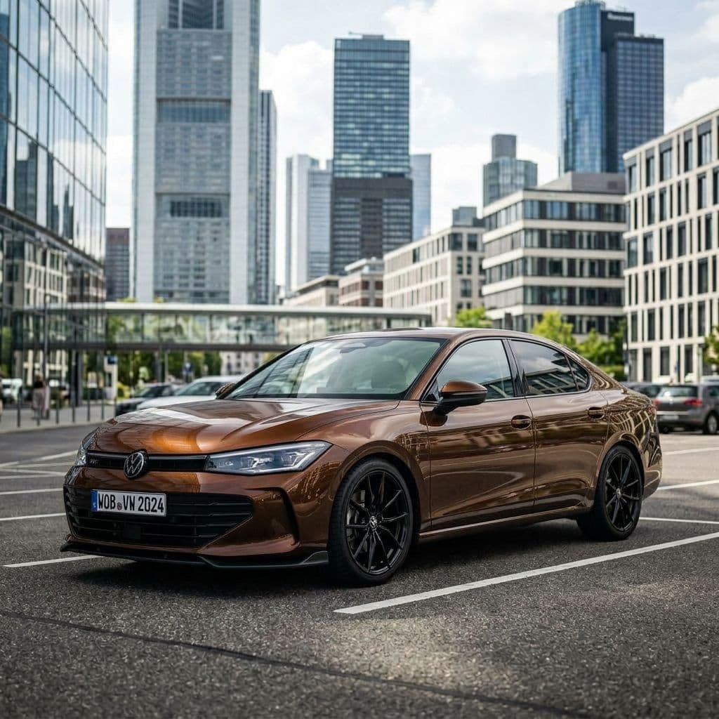 Volkswagen Passat with Bronze paint job - AI generated preview