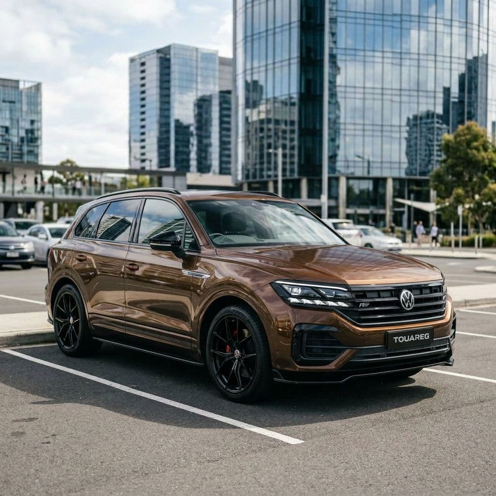 Volkswagen Touareg with Bronze paint job - AI generated preview