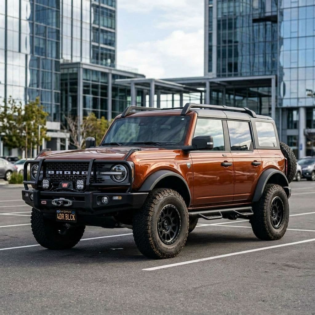 Ford Bronco with Copper paint job - AI generated preview
