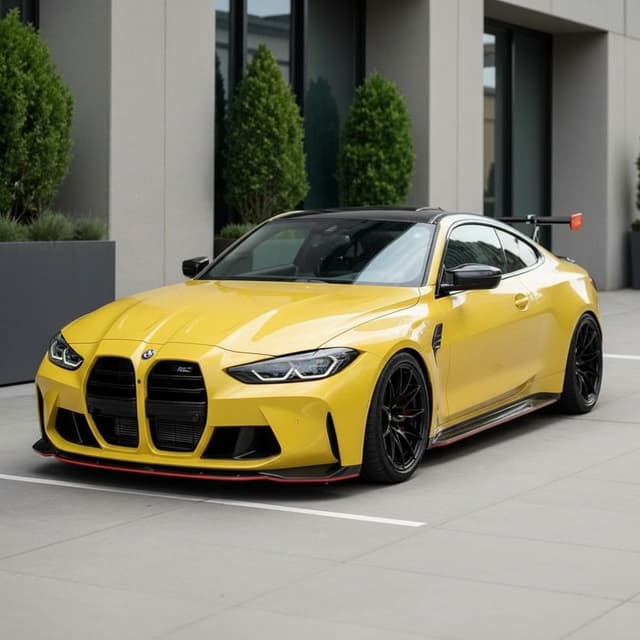 Python Yellow Car Colour AI Car Paint Job Preview - Visualize Any Color on Your Car